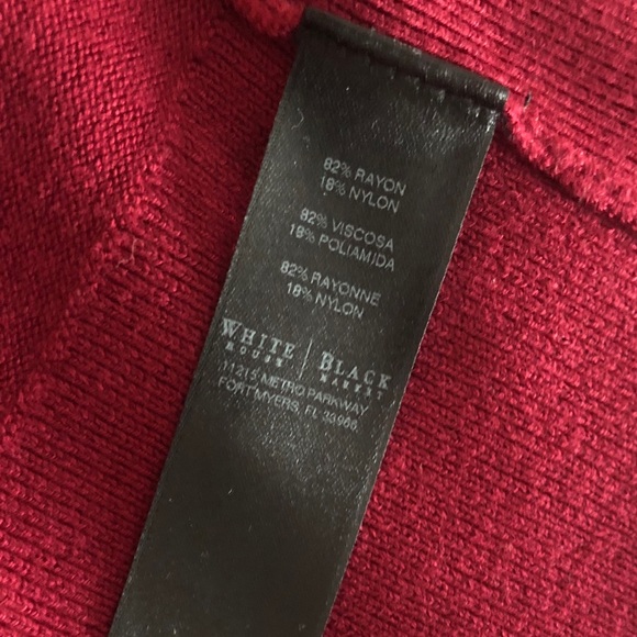 WHBM 3/4 Sleeve Crewneck Shiny Snap Cardigan - Picture 13 of 16